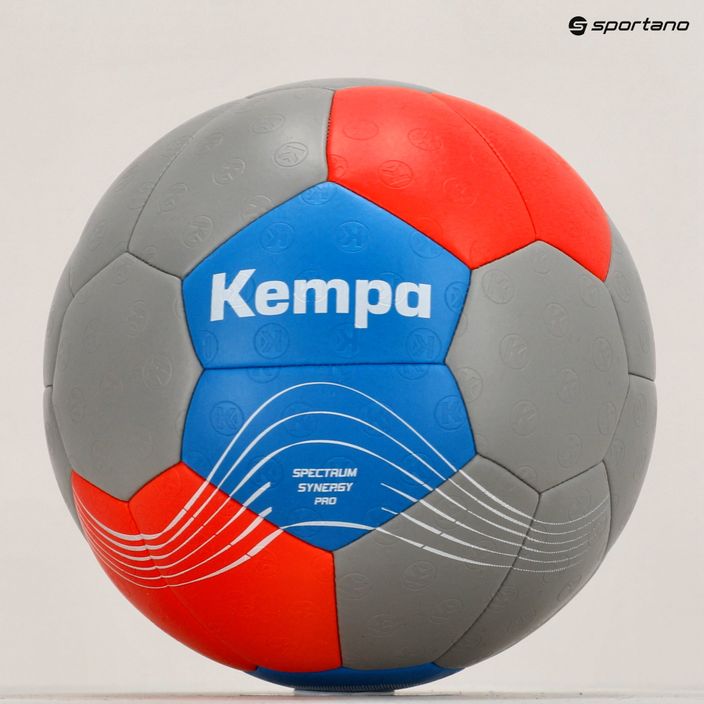Piłka do piłki ręcznej Kempa Spectrum Synergy Pro szara/niebieska rozmiar 3 6