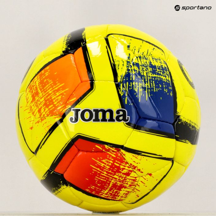 Piłka do piłki nożnej Joma Dali II fluor yellow rozmiar 4 5