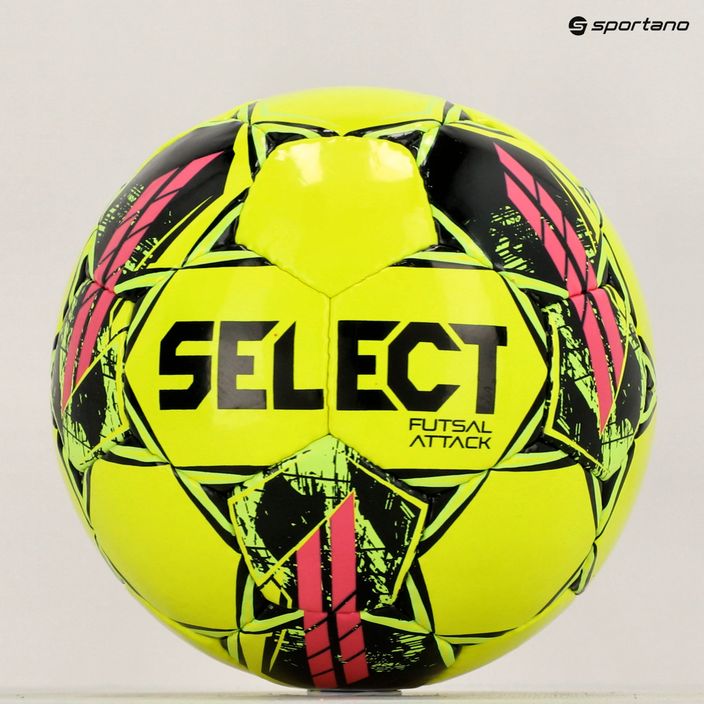 Piłka do piłki nożnej SELECT Futsal Attack V22 żółta 320008 4