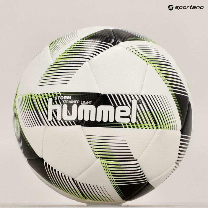 Piłka do piłki nożnej Hummel Storm Trainer Light FB white/black/green rozmiar 4 6