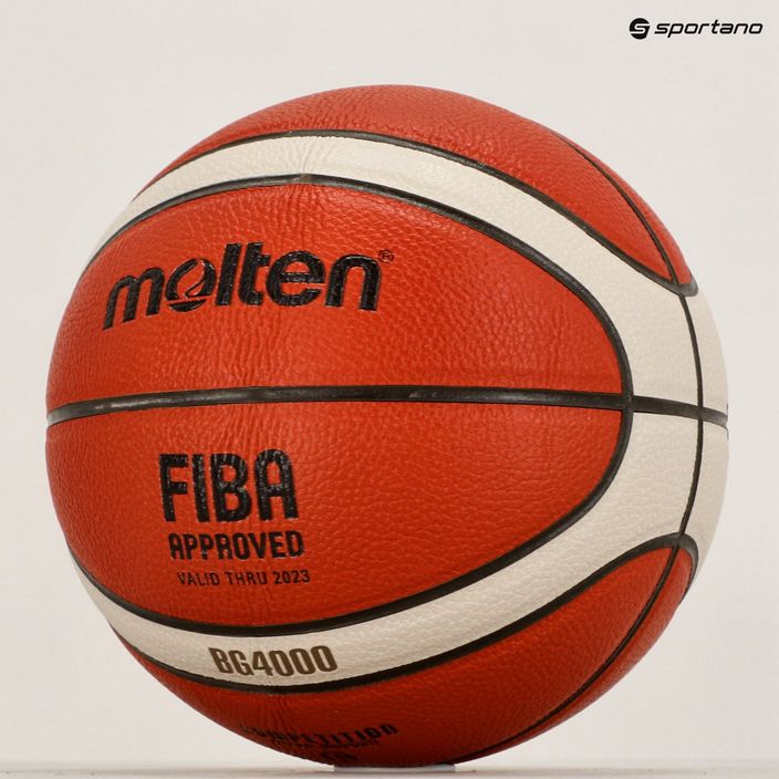Piłka do koszykówki Molten B6G4000 FIBA pomarańczowa rozmiar 6 7