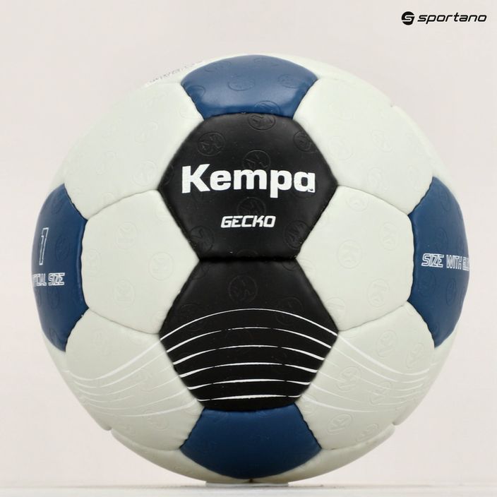 Piłka do piłki ręcznej dziecięca Kempa Gecko szara/niebieska rozmiar 1 6
