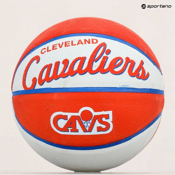 Piłka do koszykówki dziecięca Wilson NBA Team Retro Mini Cleveland Cavaliers red rozmiar 3 5