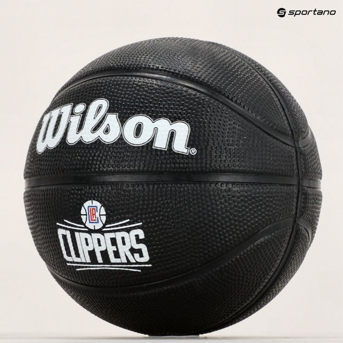 Piłka do koszykówki dziecięca Wilson NBA Team Tribute Mini Los Angeles Clippers black rozmiar 3 9