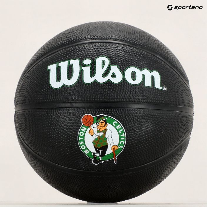 Piłka do koszykówki dziecięca Wilson NBA Team Tribute Mini Boston Celtics black rozmiar 3 8