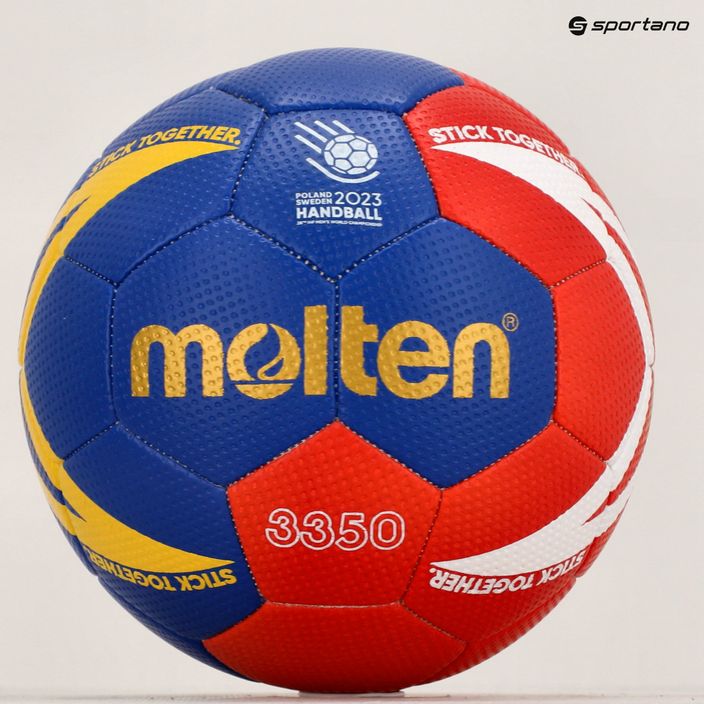 Piłka do piłki ręcznej Molten H3X3350-M3Z czerwona/niebieska rozmiar 3 7