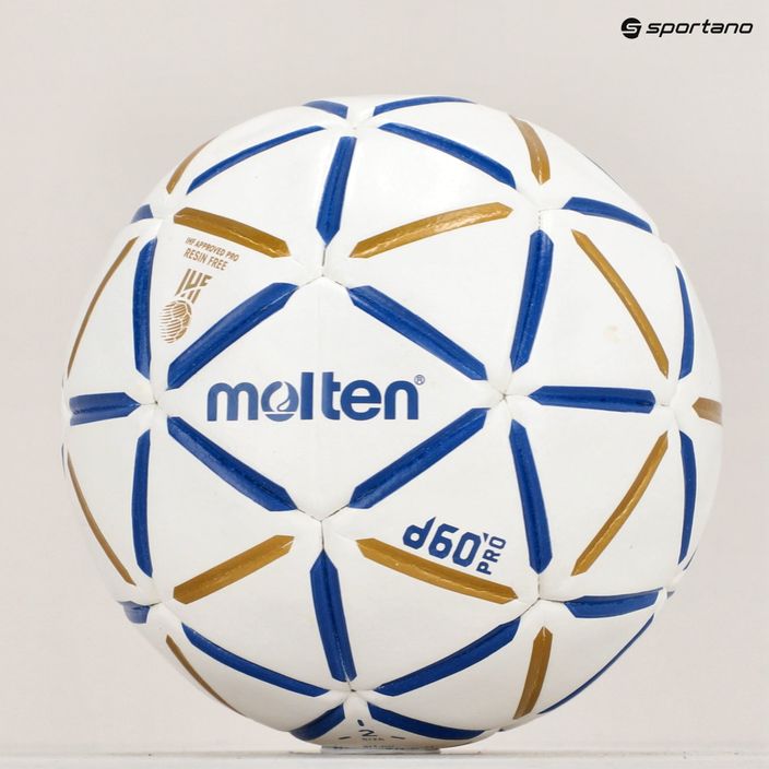 Piłka do piłki ręcznej Molten H3D5000-BW d60 PRO IHF-2 blue/white rozmiar 2 4