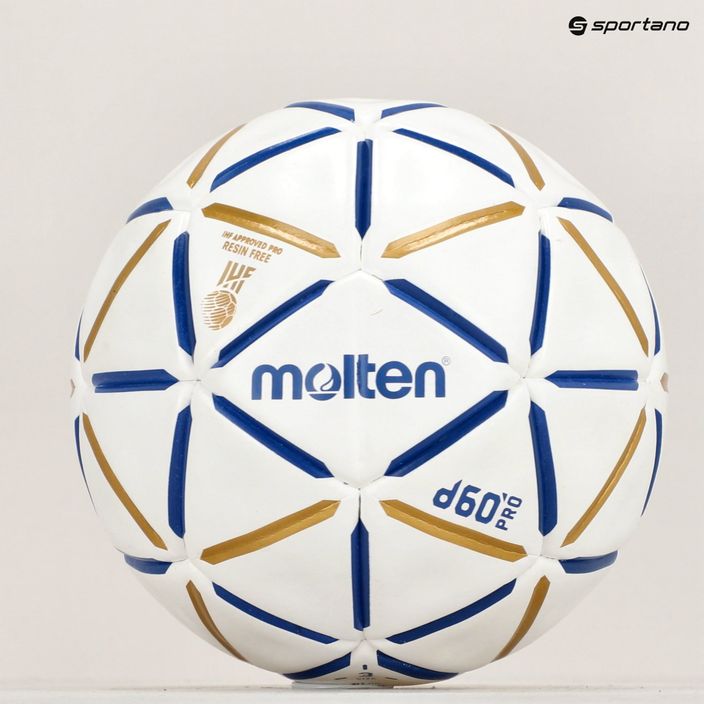 Piłka do piłki ręcznej Molten H3D5000-BW d60 PRO IHF-3 blue/white rozmiar 3 4