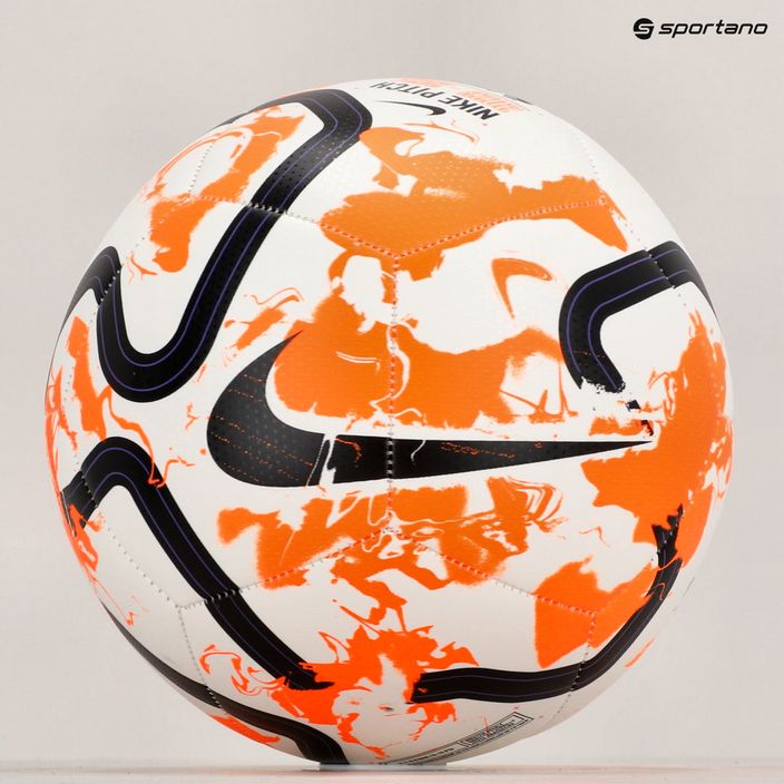 Piłka do piłki nożnej Nike Premier League Pitch white/total orange/black rozmiar 5 8