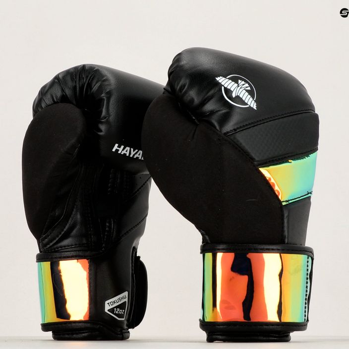 Rękawice bokserskie Hayabusa T3 black/iridescent 8