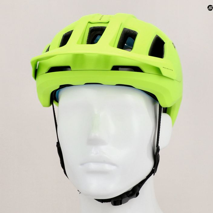 Kask rowerowy POC Axion SPIN fluorescent yellow/green matt 9