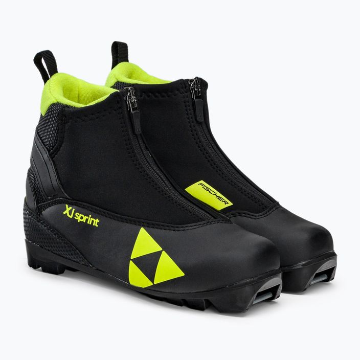 Buty do nart biegowych dziecięce Fischer XJ Sprint black/yellow 3