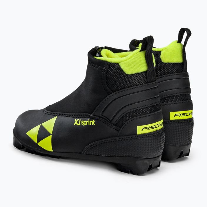Buty do nart biegowych dziecięce Fischer XJ Sprint black/yellow 4