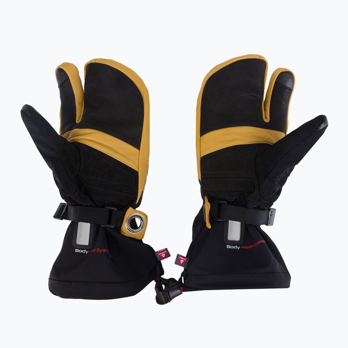 Rękawice narciarskie podgrzewane Lenz Heat Glove 8.0 Finger Cap Lobster black/yellow 4