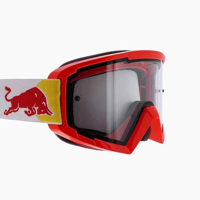 Gogle rowerowe Red Bull SPECT Whip shiny red/white/clear flash