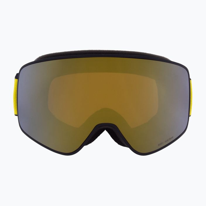 Gogle narciarskie Red Bull SPECT Rush matt black/black/orange/gold mirror 2