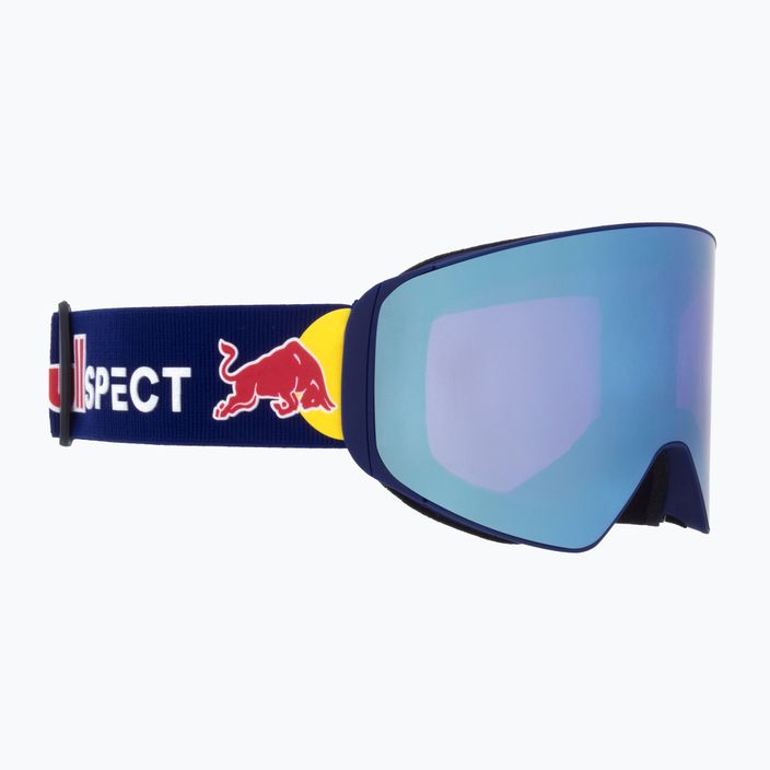 Gogle narciarskie Red Bull SPECT Jam + Spare Lens matt blue/purple/blue mirror/cloudy snow