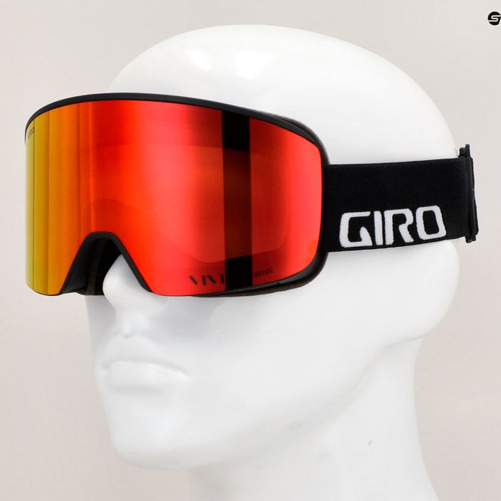 Gogle narciarskie Giro Axis black wordmark/ember/infrared 9