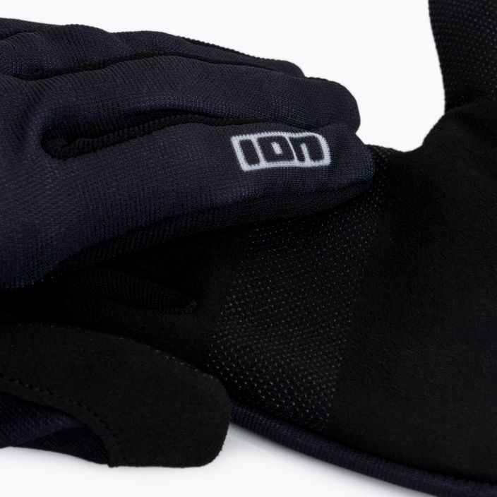 Rękawiczki rowerowe ION Logo black 4