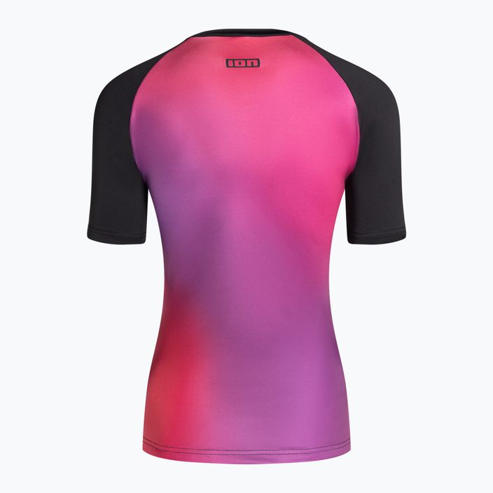Koszulka do pływania damska ION Lycra Lizz pink gradient 2