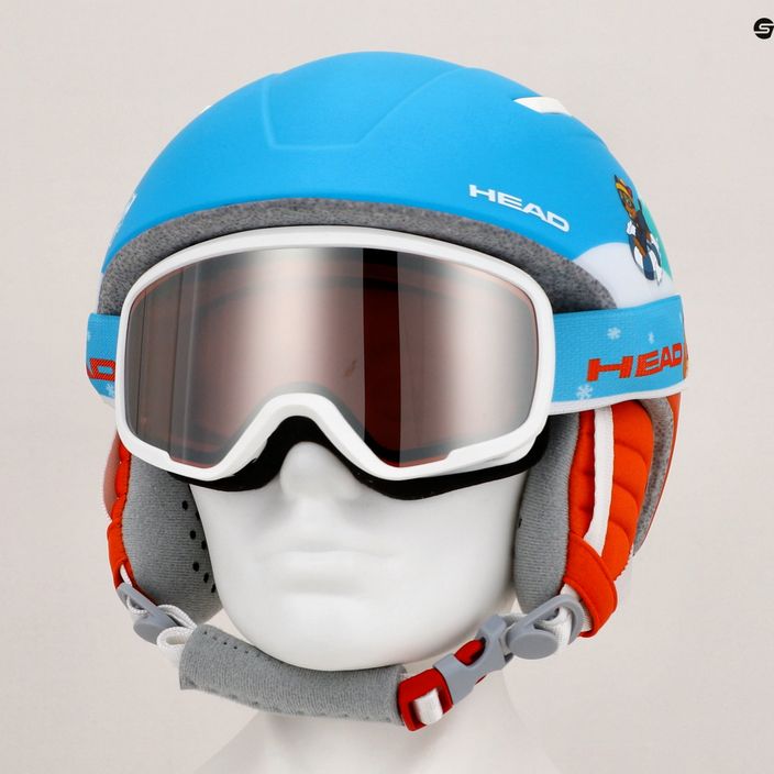 Kask narciarski dziecięcy HEAD Mojo Set Paw + Gogle blue 9
