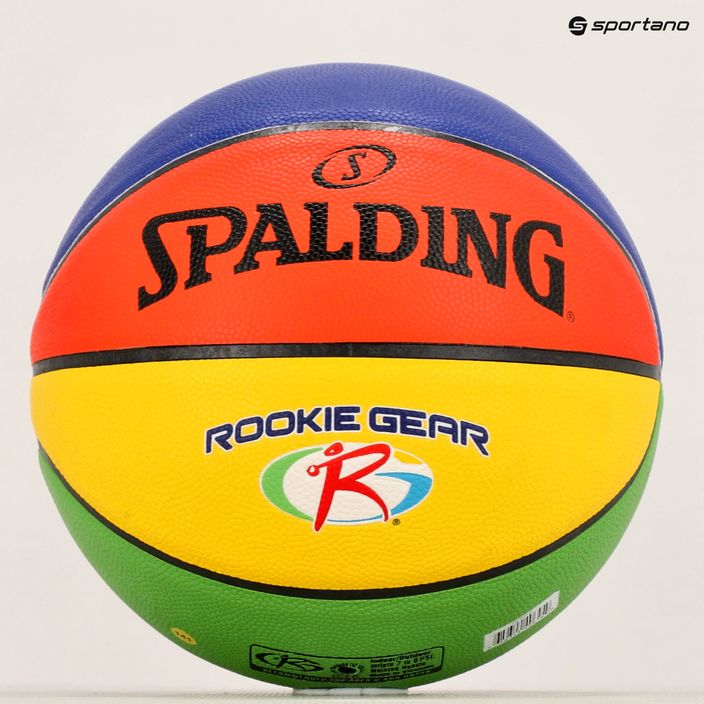 Piłka do koszykówki Spalding Rookie Gear Leather multicolor rozmiar 5 5