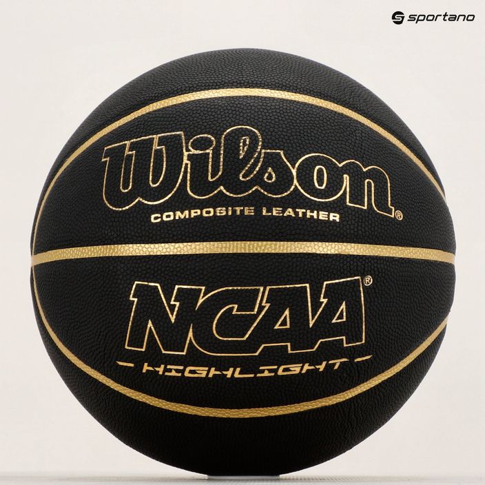 Piłka do koszykówki Wilson NCAA Highlight 295 black rozmiar 7 5