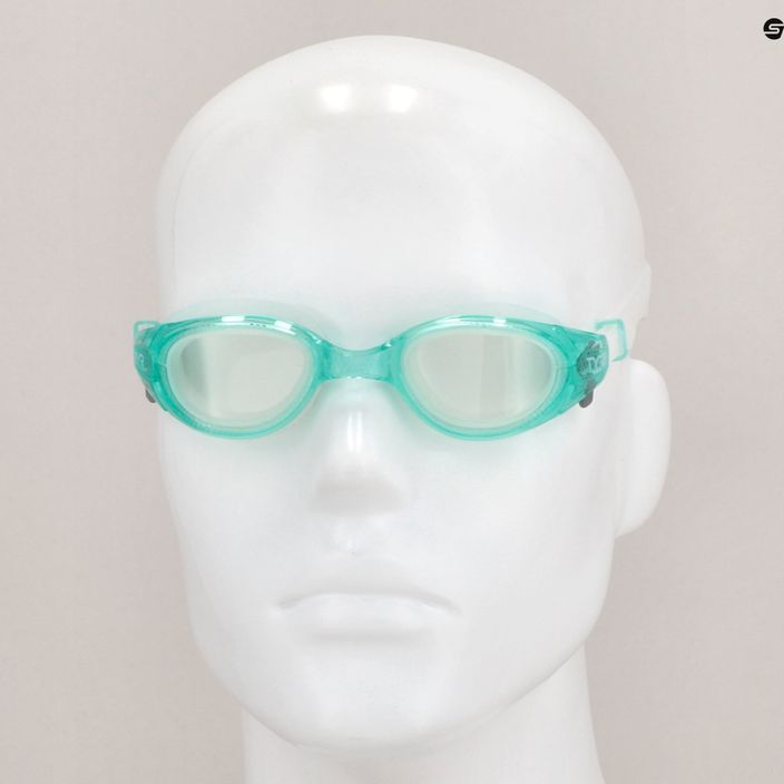 Okulary do pływania damskie TYR Special Ops 3.0 Femme Transition clear/mint 7