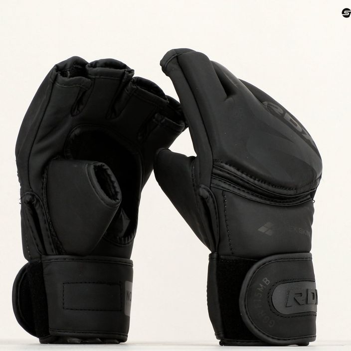 Rękawice grapplingowe RDX Grappling Glove F15 matte black 6