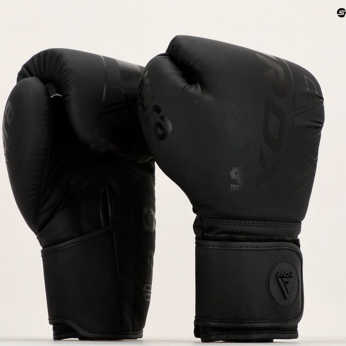 Rękawice bokserskie RDX F6 matte black 7