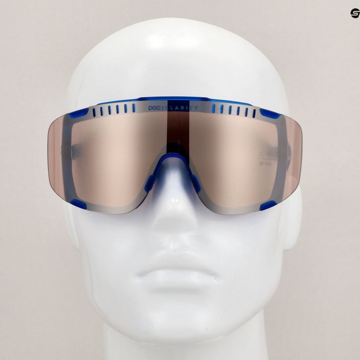 Okulary przeciwsłoneczne POC Devour opal blue translucent/clarity trail silver 8