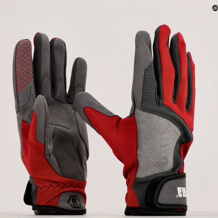 Rękawice wędkarskie Rapala Perf Gloves szary/czerwony 9
