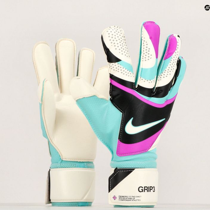 Rękawice bramkarskie Nike Grip 3 black/hyper turquoise/white 6