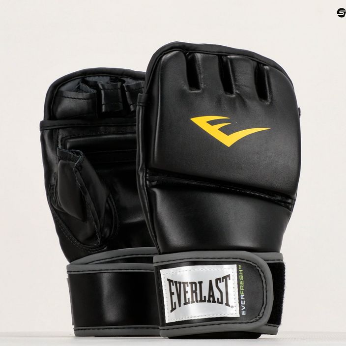 Rękawice grapplingowe z kciukiem męskie Everlast MMA Gloves czarne EV7562 8