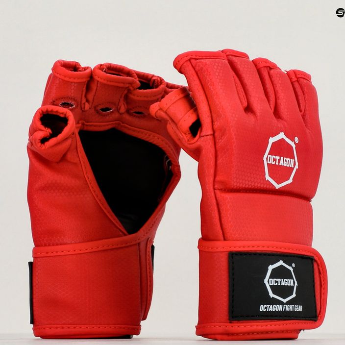 Rękawice grapplingowe Octagon Kevlar MMA red 7