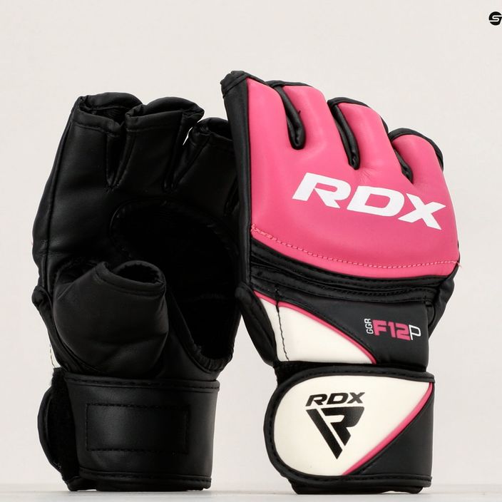 Rękawice grapplingowe RDX Grappling Glove New Model GGRF-12P pink 12