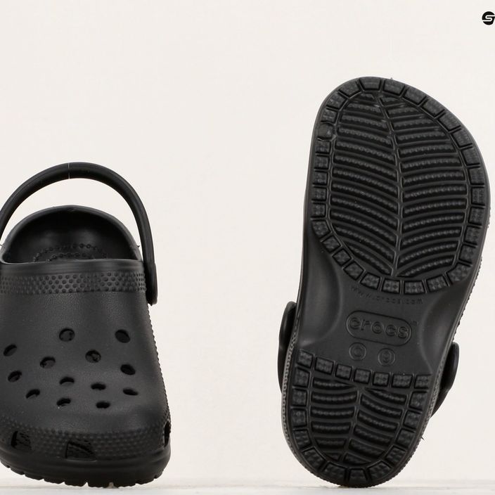 Klapki dziecięce Crocs Classic Clog T black 11