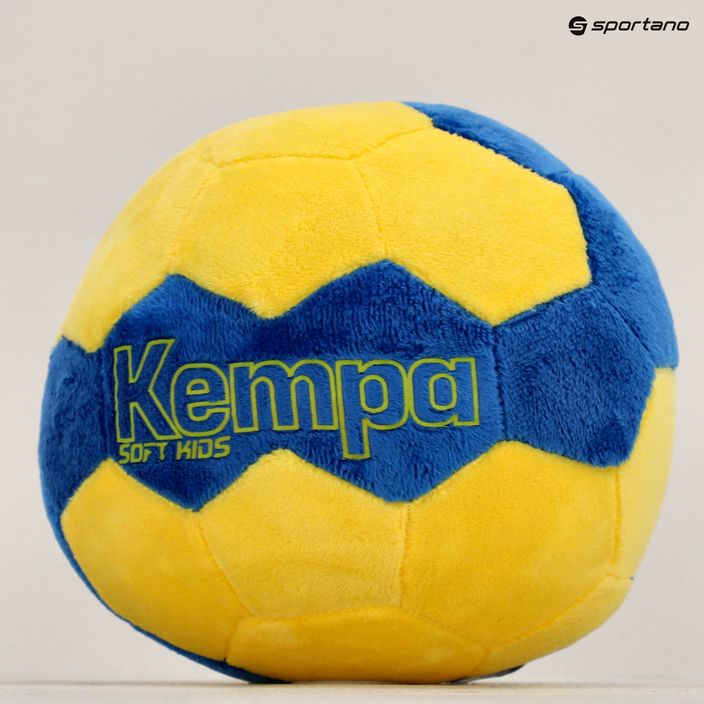 Piłka do piłki ręcznej Kempa Soft Kids niebieska/neonowa żółta rozmiar 0 6