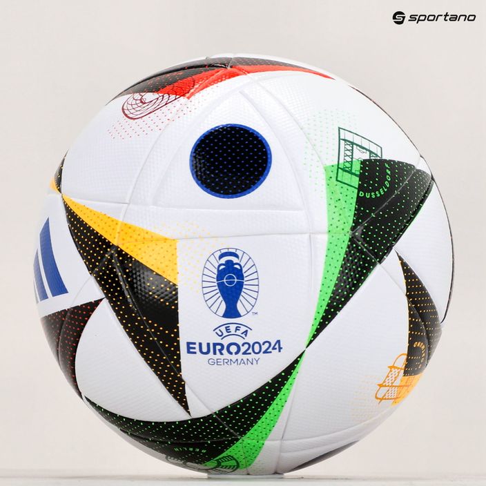 Piłka do piłki nożnej adidas Fussballliebe 2024 League Box white/black/glow blue rozmiar 5 8