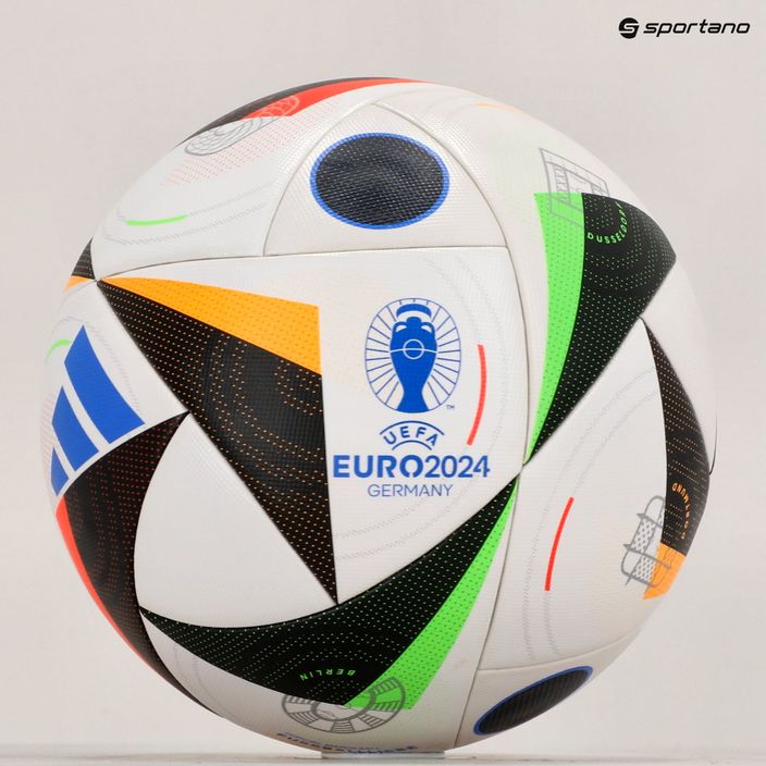 Piłka do piłki nożnej adidas Fussballliebe Competition EURO 2024 white/black/glow blue rozmiar 5 5