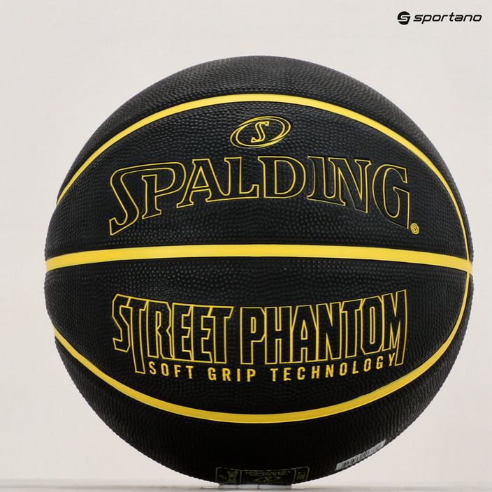 Piłka do koszykówki Spalding Phantom czarna/żółta rozmiar 7 5