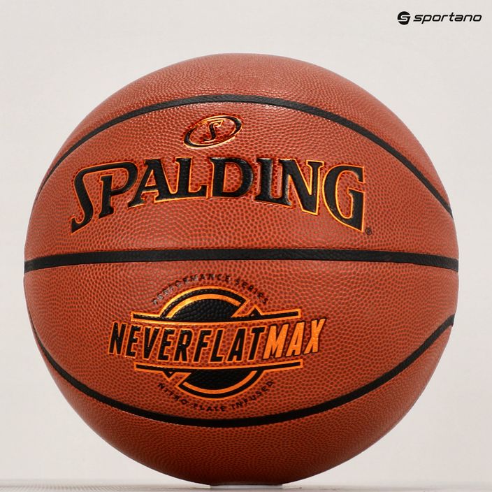 Piłka do koszykówki Spalding Neverflat Max pomarańczowa rozmiar 7 5
