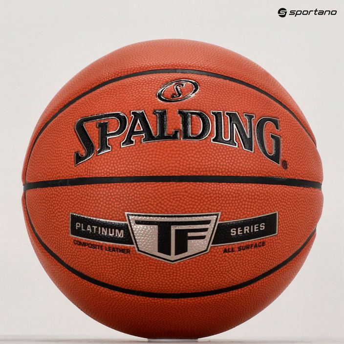 Piłka do koszykówki Spalding Platinum TF pomarańczowa rozmiar 7 5
