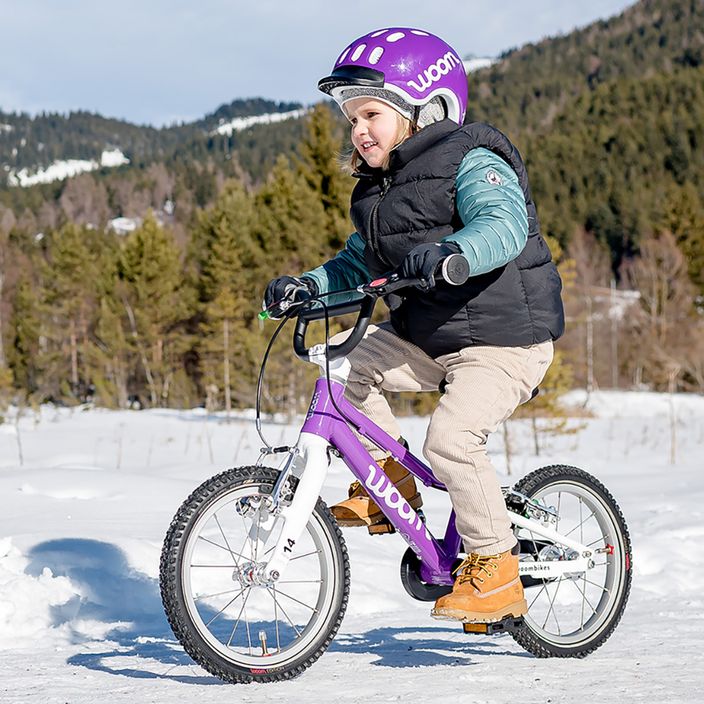 Kask rowerowy dziecięcy woom Kids purple 11