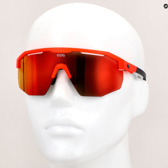 Okulary przeciwsłoneczne GOG Argo matt neon orange/ black/ polychromatic red 12