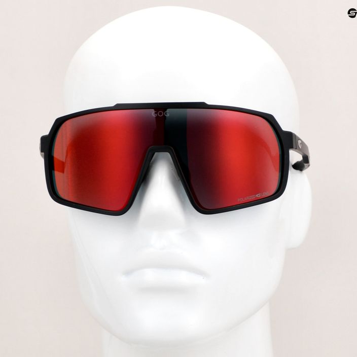 Okulary przeciwsłoneczne GOG Okeanos matt black/polychromatic red 10