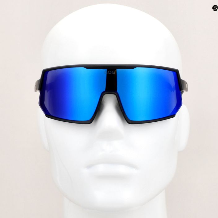Okulary przeciwsłoneczne GOG Zeus matt black/polychromatic white-blue 10