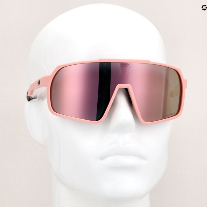 Okulary przeciwsłoneczne GOG Okeanos matt dusty pink/black/polychromatic pink 10