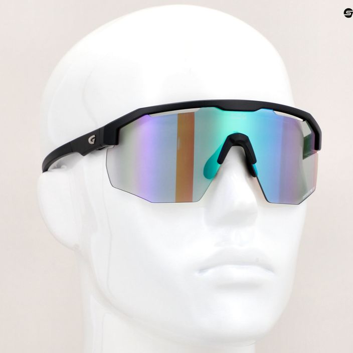 Okulary przeciwsłoneczne GOG Argo C matt black/polychromatic green 11