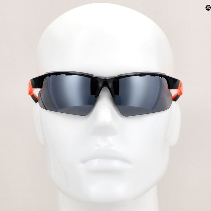 Okulary przeciwsłoneczne GOG Faun black/orange/flash mirror 13